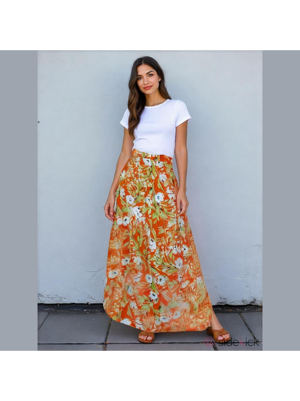 Evan Picone Midi Skirt XS Woman Resort A Line Boho